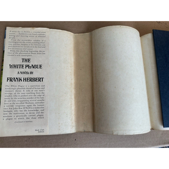 The White Plague Frank Herbert 1982 First Edition First Printing HC DJ Good - Picture 10 of 10